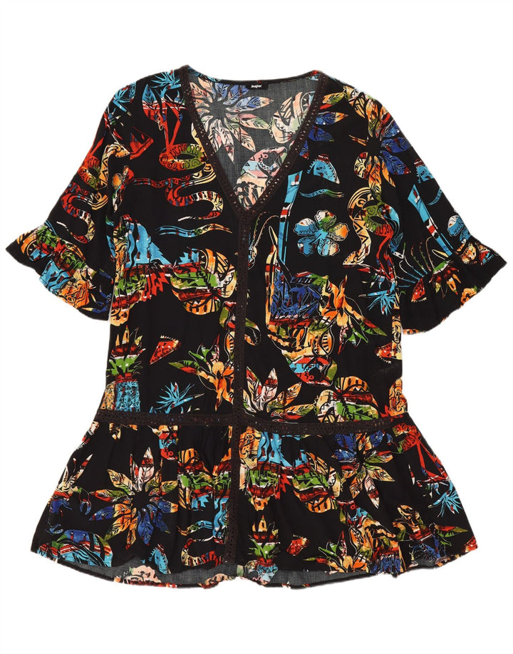 Rochie tunică pentru femei Desigual UK 14 Medium Black Floral