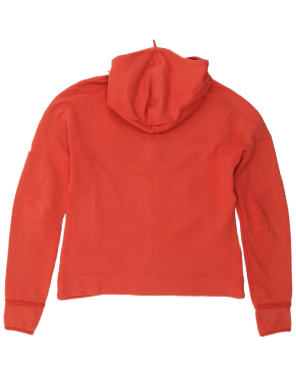 Pulover Adidas pentru damă, cu fermoar, din bumbac roșu mare, UK 16/18