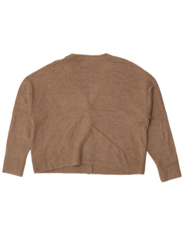 Pulover pentru femei Marks & Spencer Crop Cardigan UK 14 Poliester maro mediu