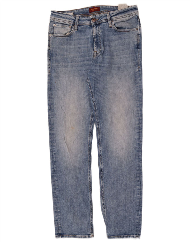Blugi Jack & Jones Clark Slim pentru bărbați W33 L34, bumbac albastru