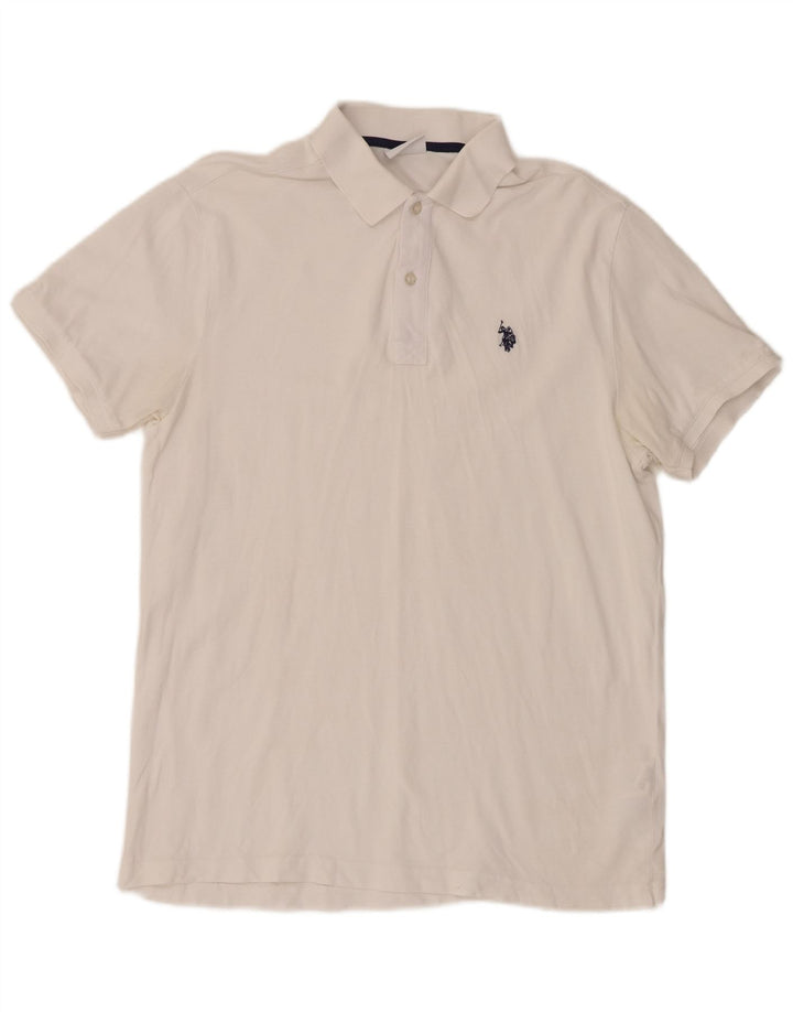 U.S. Polo Assn. Cămașă bărbați mare, alb, bumbac