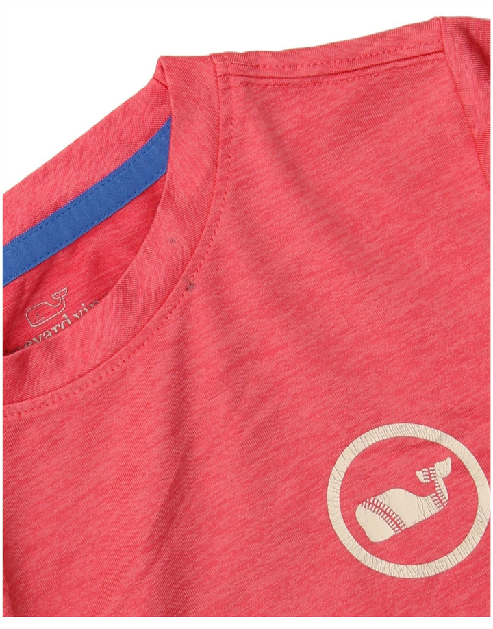 VINEYARD VINES Băieți Performance Tricou Grafic Top 4-5 Ani Roz