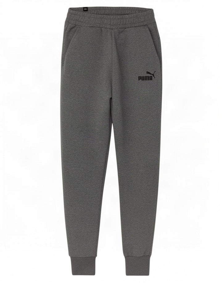 Pantaloni de trening Puma pentru bărbați Joggeri mici, gri bumbac