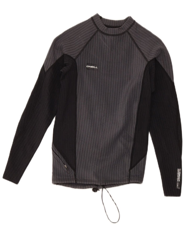 Top pentru femei O'Neill cu mânecă lungă UK 14 mare, gri, nailon color bloc