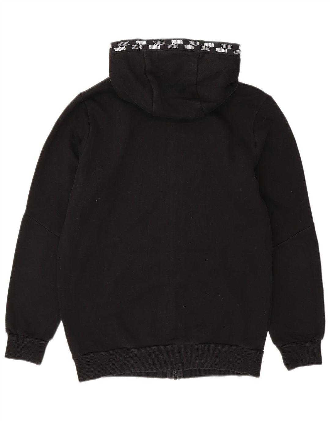 Pulover Puma Graphic Zip pentru bărbați, bumbac mic, negru