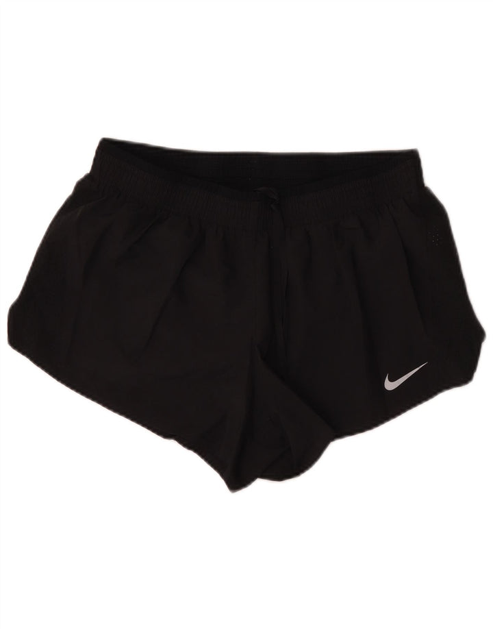 Pantaloni scurți sport Nike Dri Fit pentru femei UK 16, mari, negru, poliester