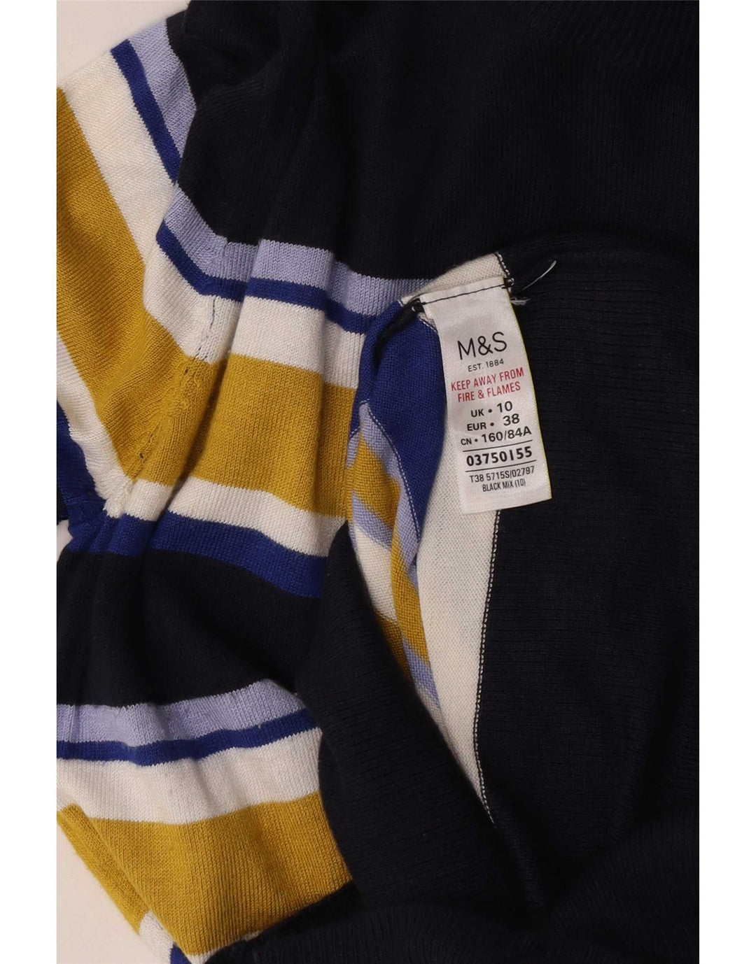 Rochie pulover cu mânecă lungă pentru femei Marks & Spencer UK 10 Mic Multicolor