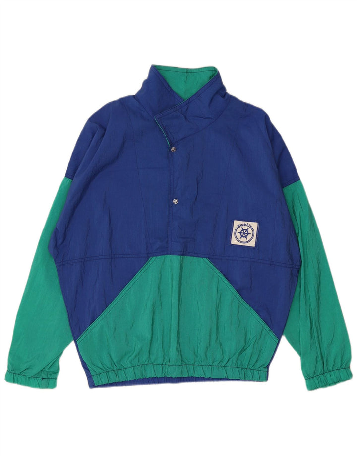 Trening Pulover Vintage pentru bărbați Jachetă de top XL, albastru, poliamidă color bloc
