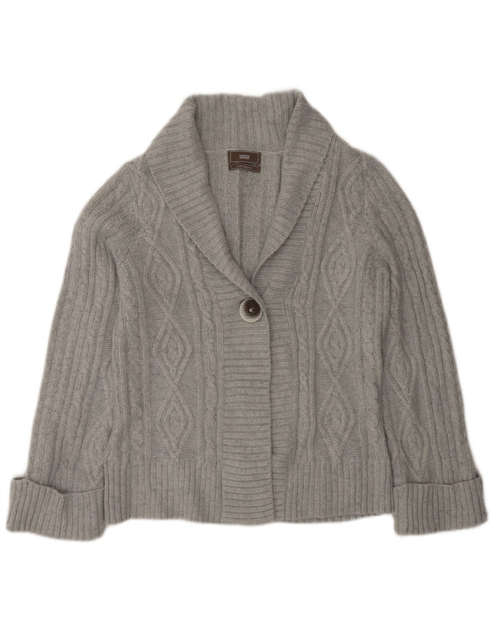 Pulover cardigan pentru femei Marks & Spencer UK 12 Medium Gri Acrilic