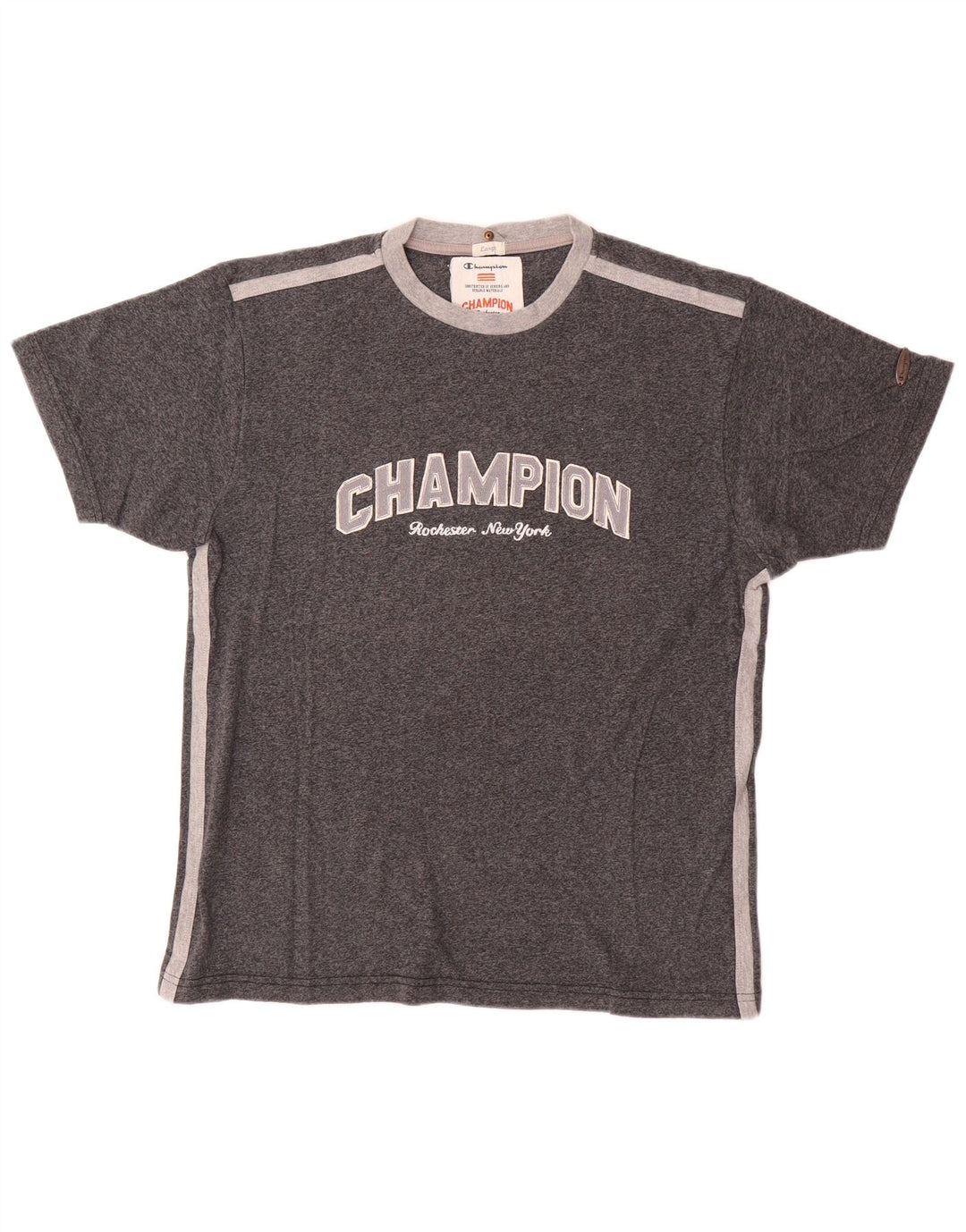 Tricou grafic pentru bărbați Champion Top mare din bumbac gri