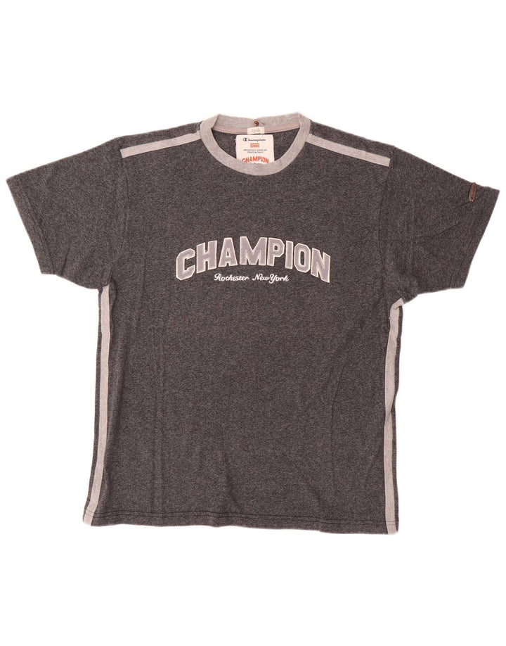Tricou grafic pentru bărbați Champion Top mare din bumbac gri