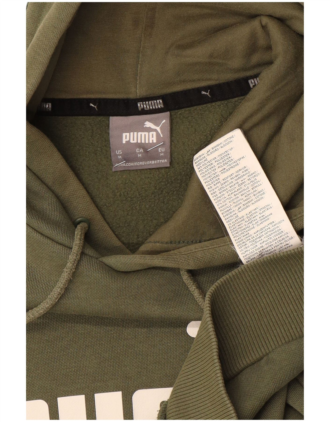 Pulover pentru bărbați Puma Graphic Hoodie, bumbac mediu kaki