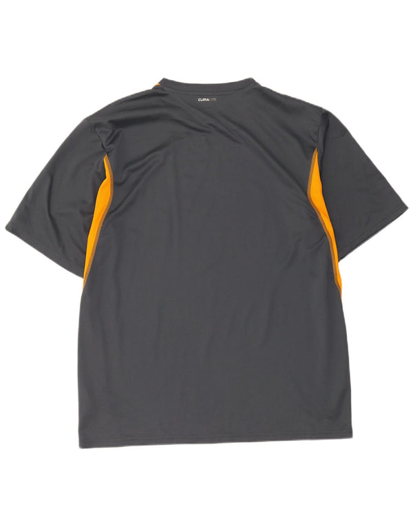 Tricou Adidas Climalite pentru bărbați Top XL Gri poliester color bloc