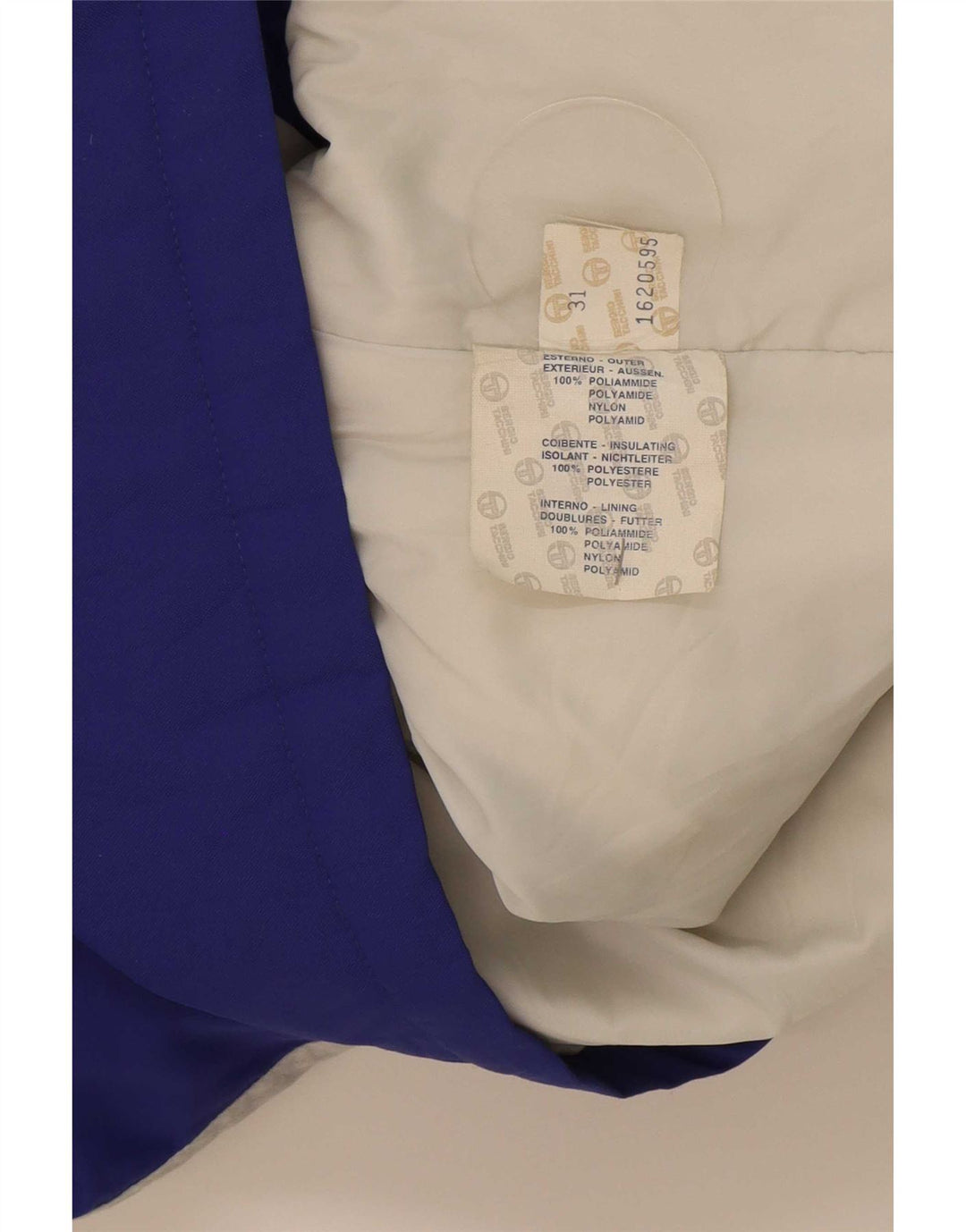 Jachetă de schi cu glugă pentru bărbați Sergio Tacchini IT 54 2XL Albastru Poliamidă color bloc