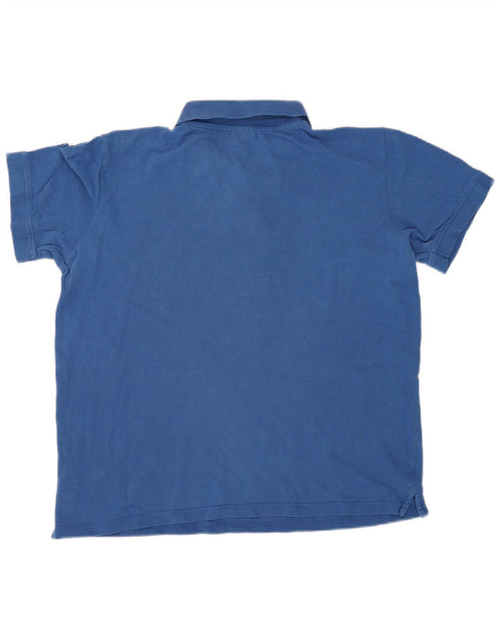 Kappa Mens Polo Shirt Large Blue Cotton