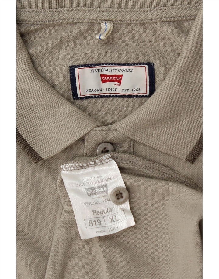Cămașă polo pentru bărbați CARRERA XL bumbac gri