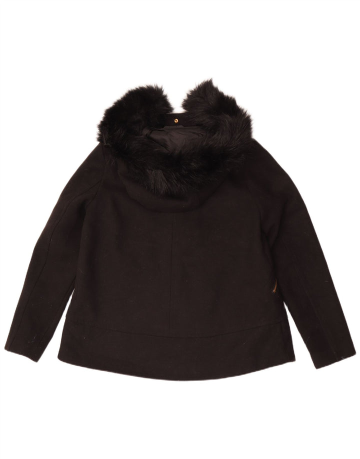 Bomber cu glugă pentru femei Zara UK 10 Poliester negru mic
