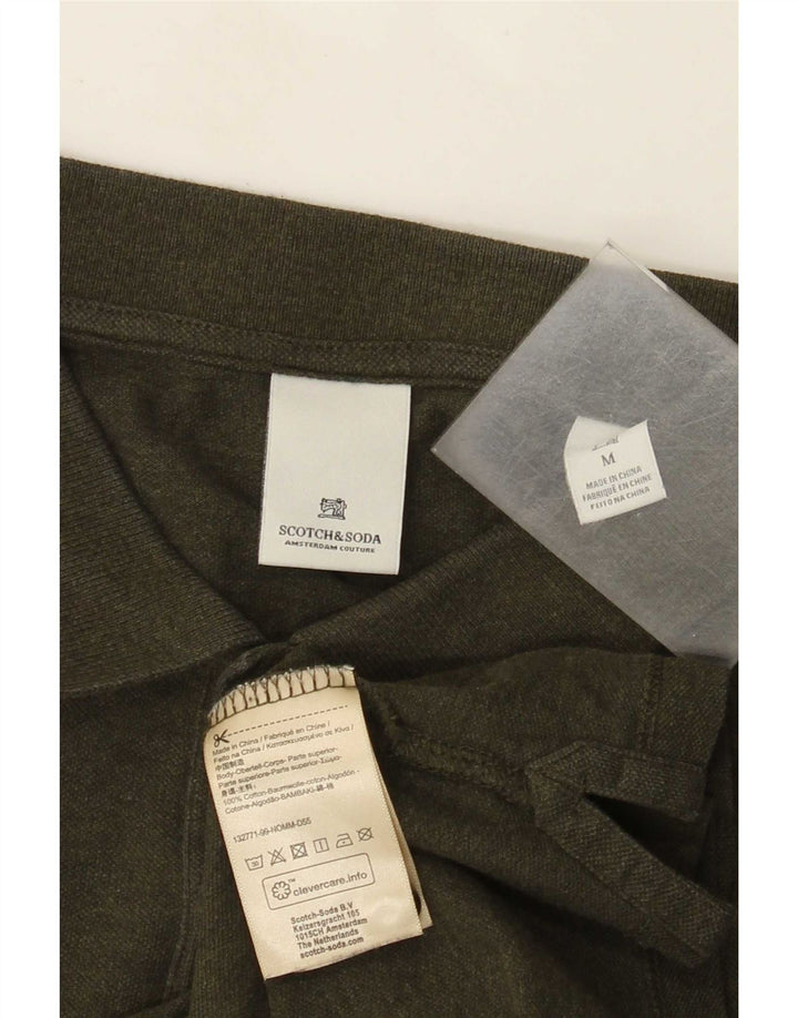 Tricou polo pentru bărbați Scotch & Soda, bumbac mediu kaki