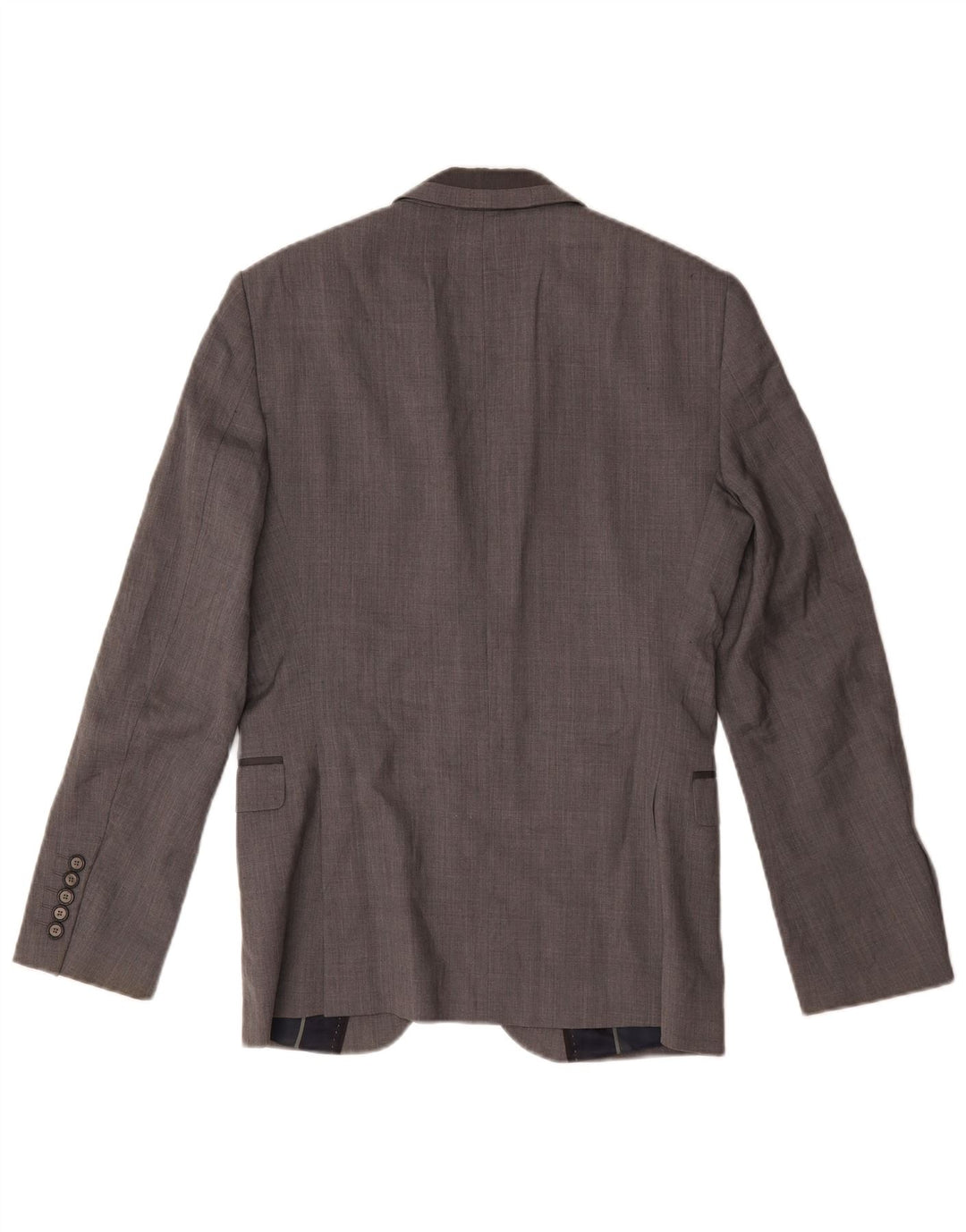 Blazer pentru bărbați Zara, cu 2 nasturi, UK 38 Lână, gri mediu