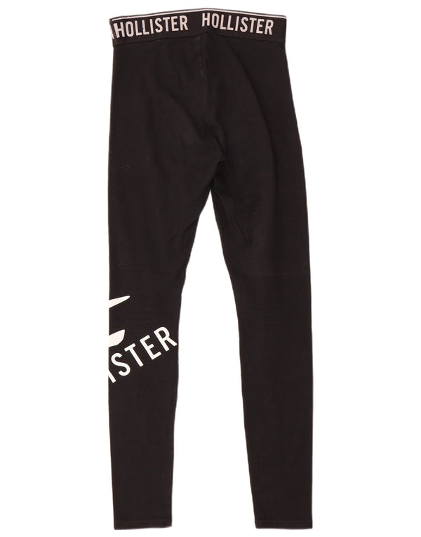 Leggings grafic Hollister pentru femei UK 6 XS Negru