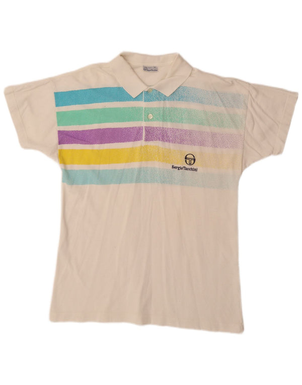 SERGIO TACCHINI Tricou Polo bărbați Bumbac cu dungi albe mici