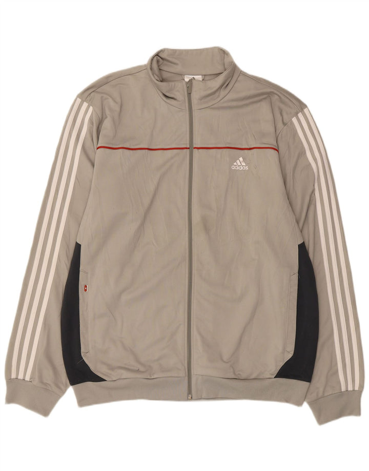 Jachetă de trening pentru bărbați Adidas, XL, gri, poliester color bloc