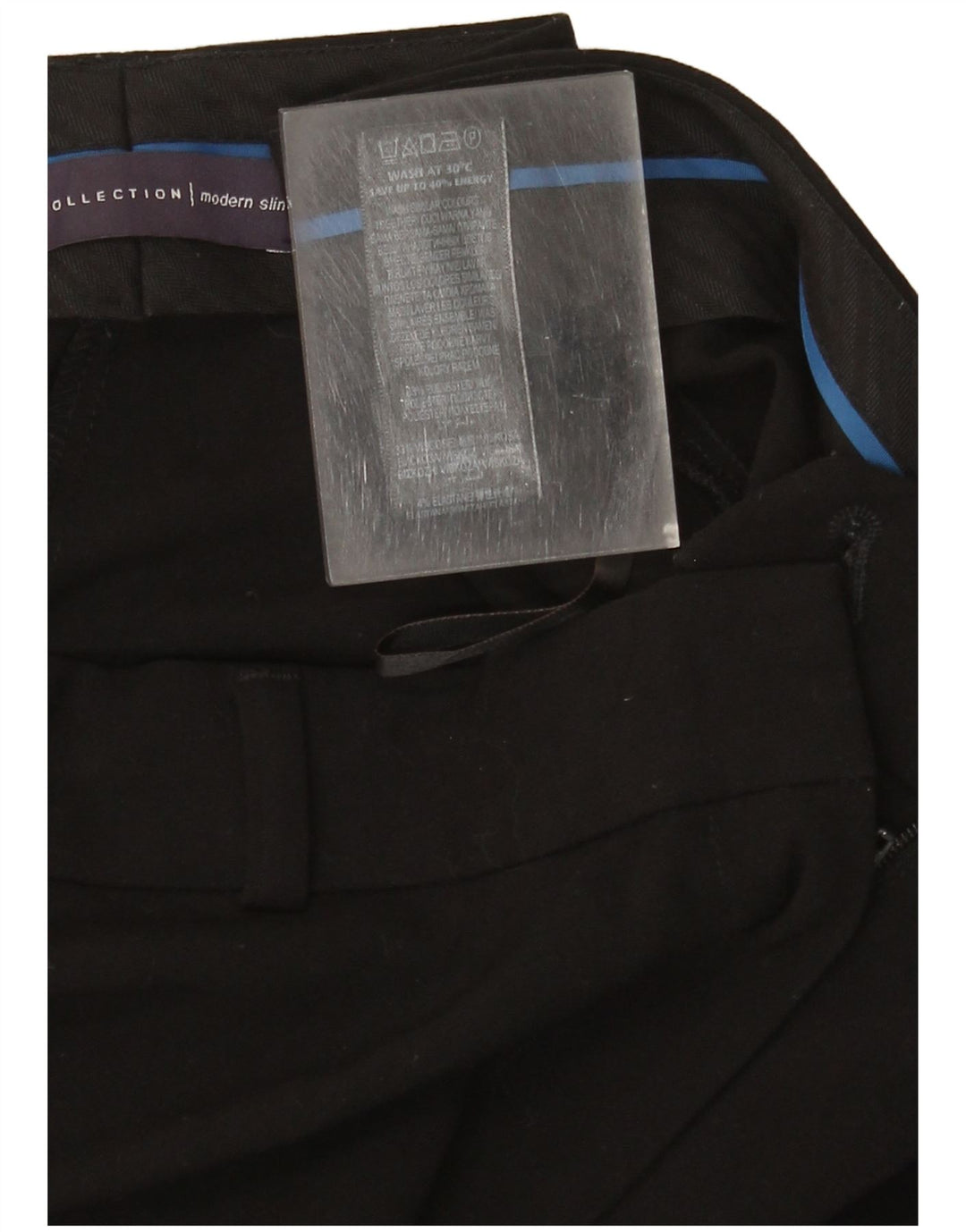 Pantaloni chino subțiri pentru femei Marks & Spencer UK 12 Medium W32 L29 Negru