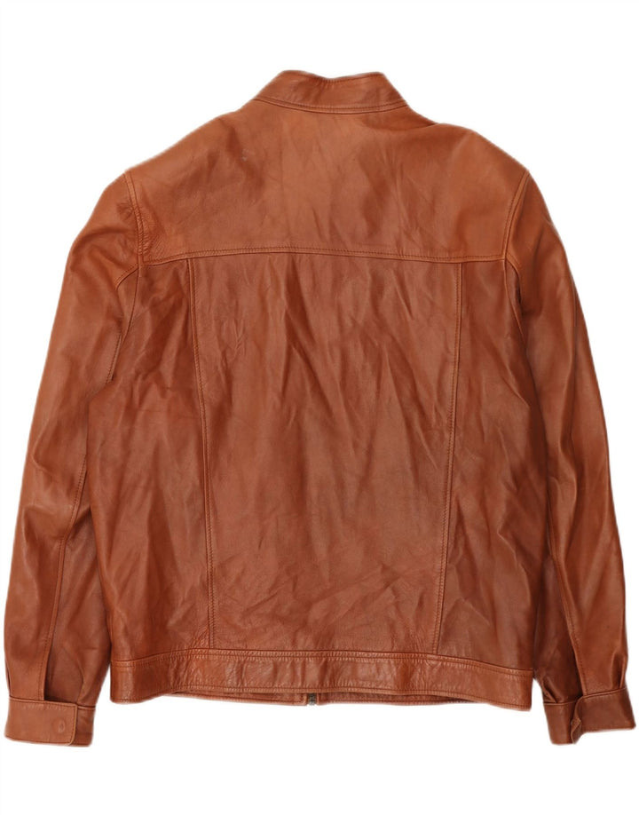 Jachetă din piele vintage pentru bărbați UK 42 XL maro