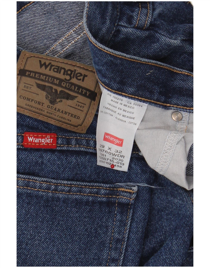 Blugi drepti pentru bărbați Wrangler W29 L32 Bumbac albastru