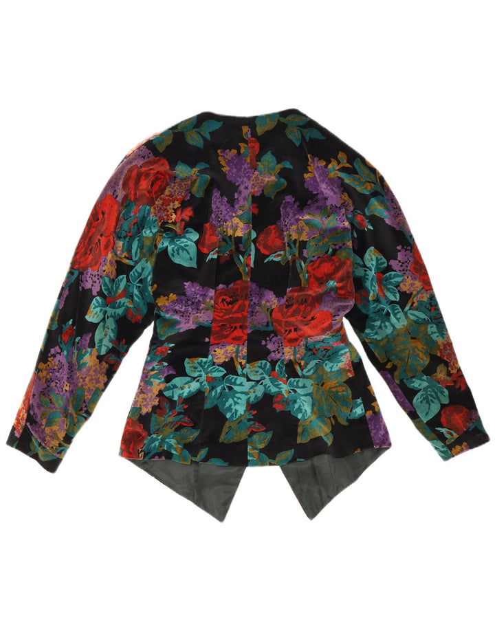 Blazer Vintage pentru femei UK 12 Medium Multicolor Floral