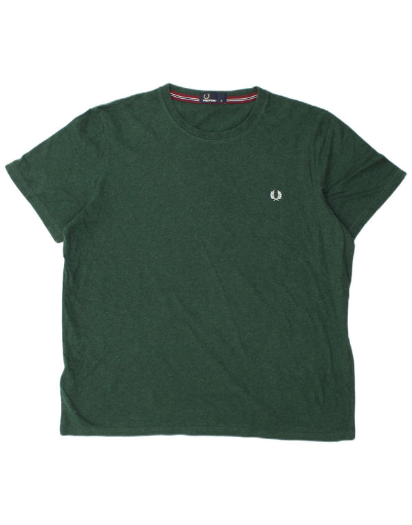 Tricou Fred Perry pentru bărbați Top XL bumbac verde