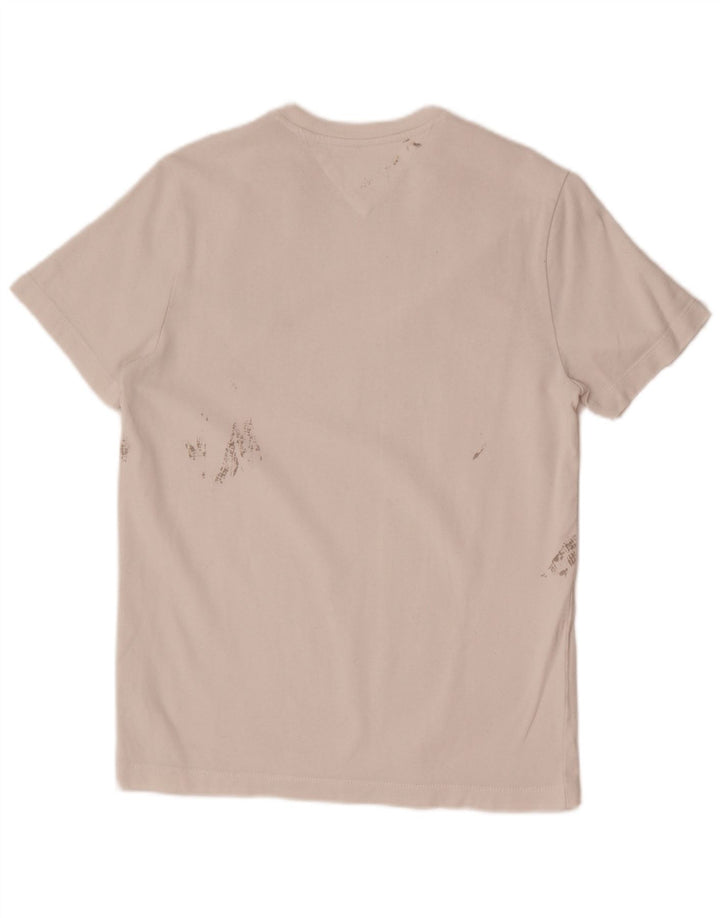 Tricou grafic pentru bărbați Tommy Hilfiger Top XS alb