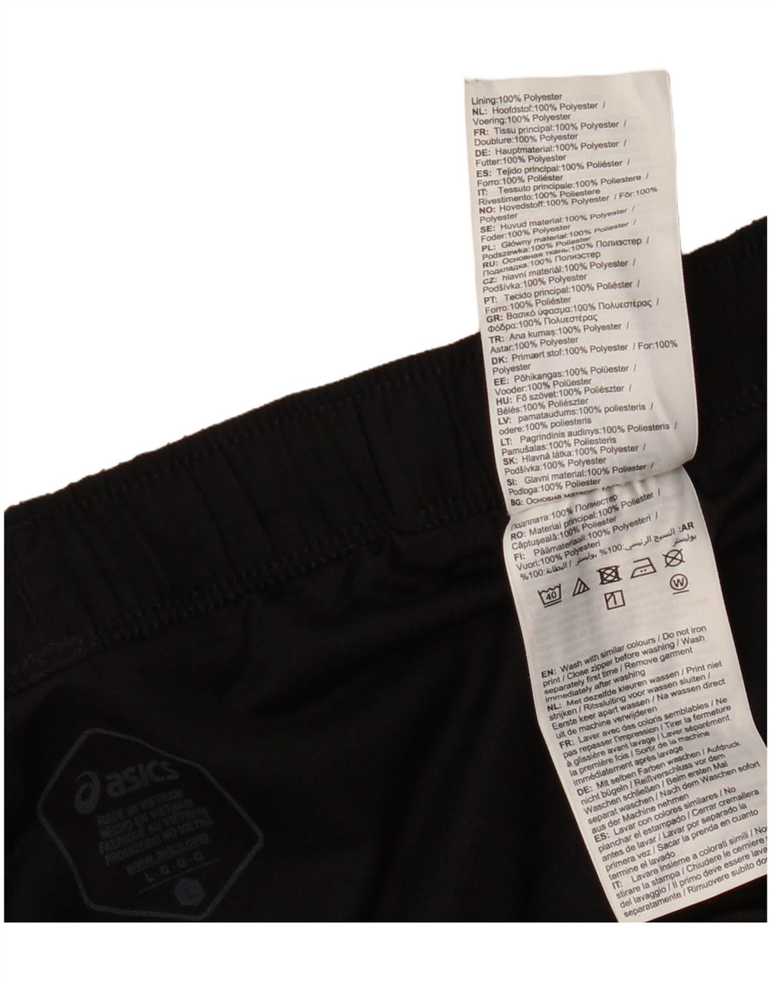 Pantaloni scurți sport Asics pentru bărbați, mari, negru, poliester