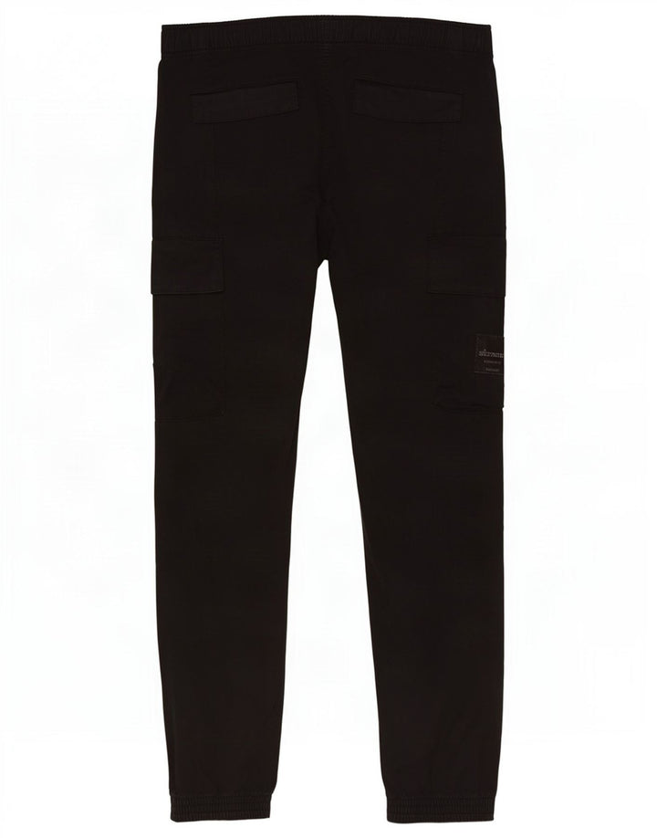 Calvin Klein Pantaloni de jogging pentru bărbați Cargo Medium W32 L30 Bumbac negru