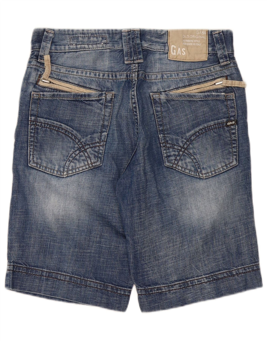 Pantaloni scurți din denim pentru bărbați Gas W29 Small Blue Bumbac