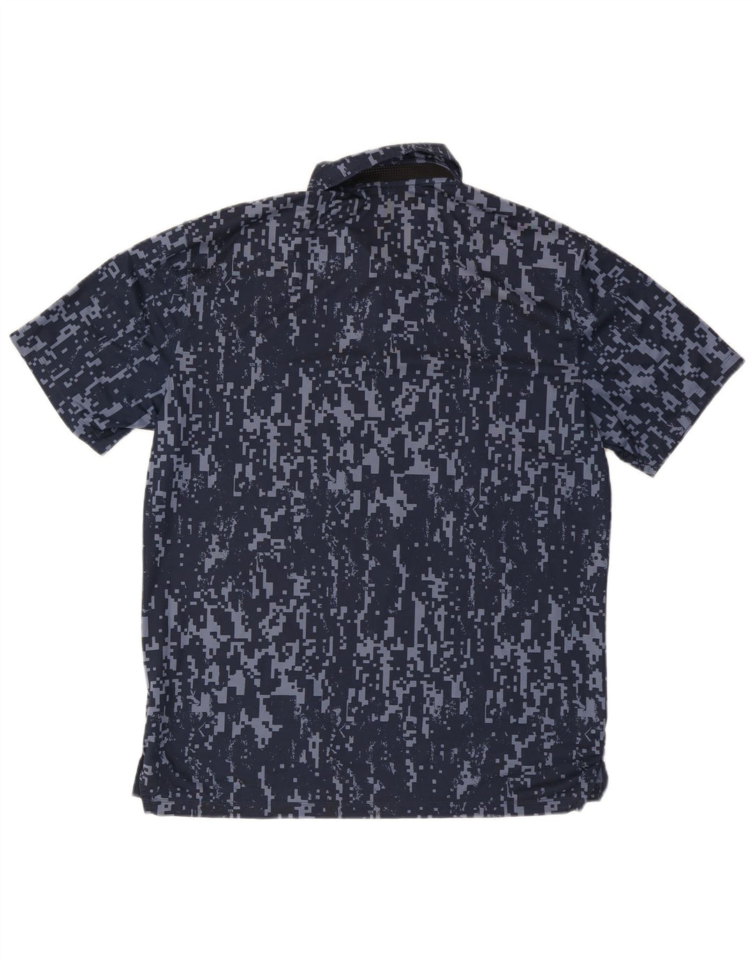 Tricou polo Nike pentru bărbați, cu ajustare standard, poliester geometric, albastru marin mediu