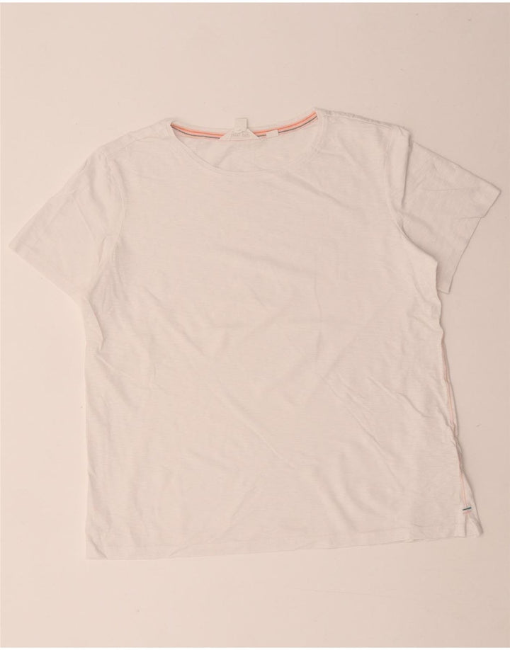White Stuff Tricou pentru femei Top UK 12 Medium White Bumbac