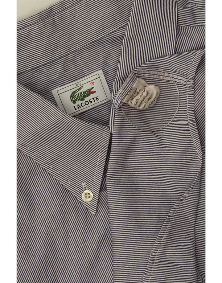 Cămașă pentru bărbați Lacoste Mărimea 45 XL Bumbac cu dungi albastre