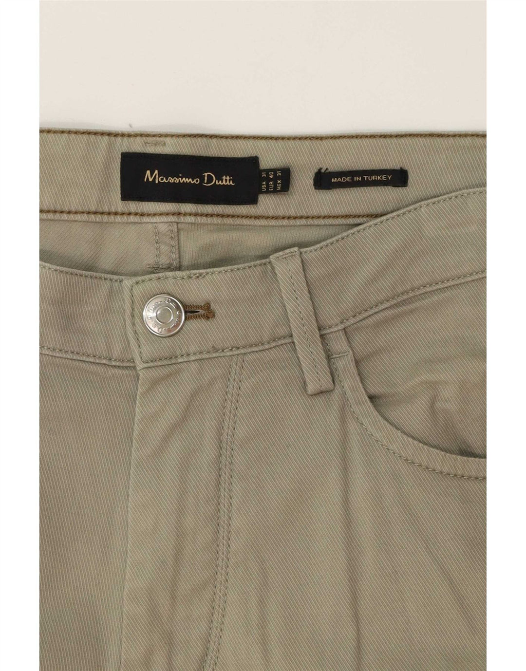 Massimo Dutti Pantaloni casual drepti pentru bărbați EU 40 Medium W31 L30 Gri