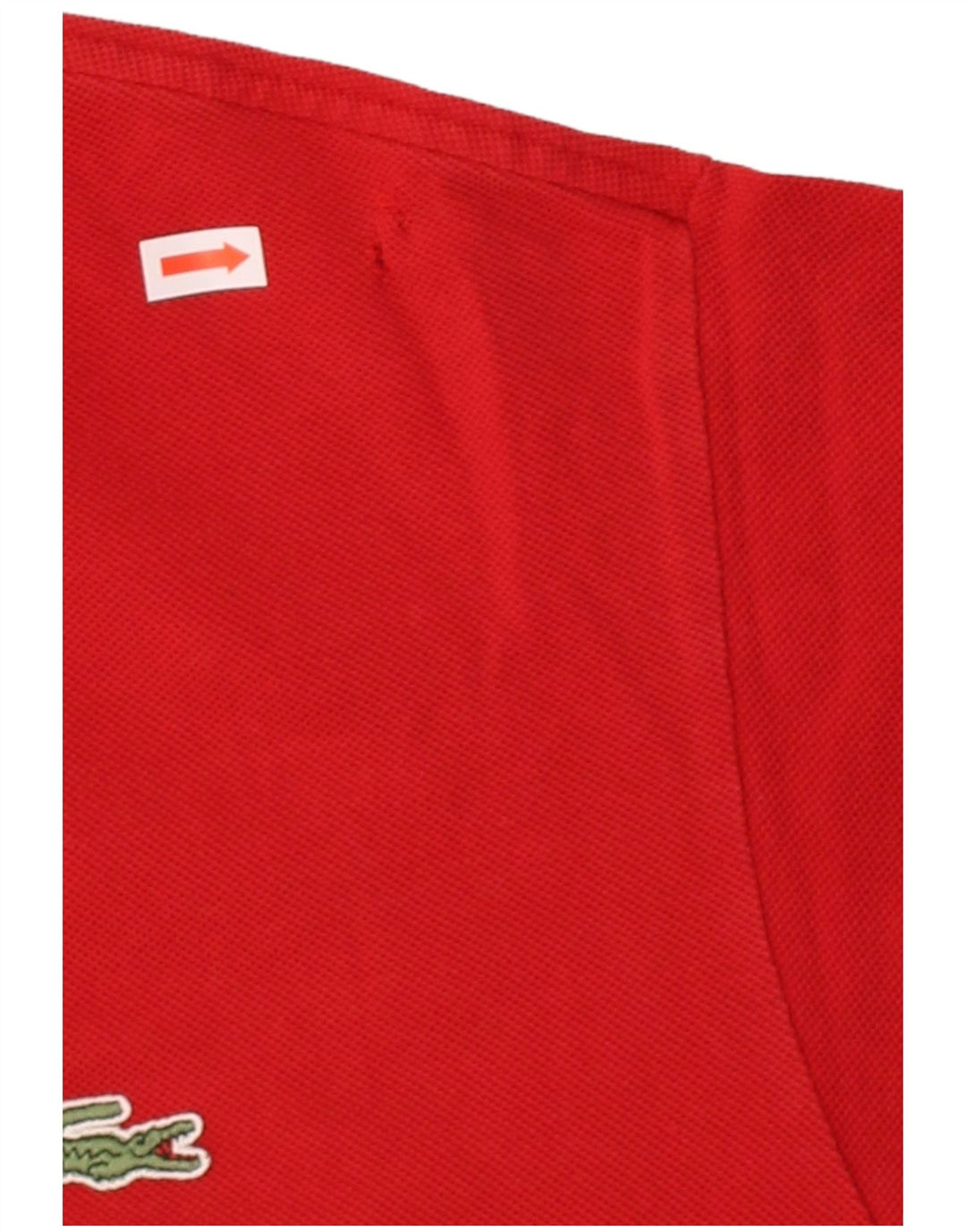 LACOSTE Mens Polo Shirt Size 5 Large Red Cotton