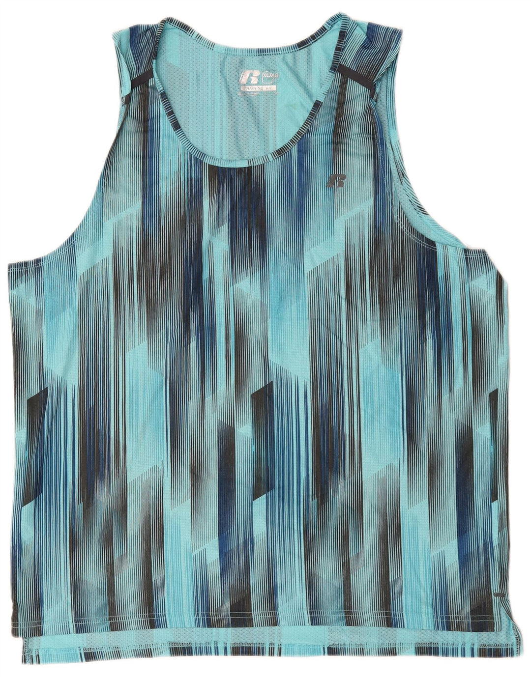RUSSELL ATHLETIC Vest Vest Top XL Albastru Poliester Geometric