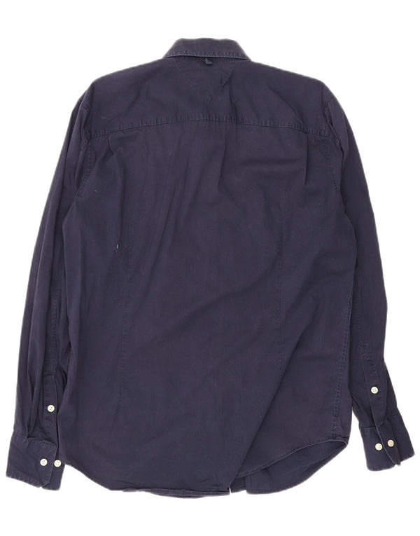 Cămașă pentru bărbați Tommy Hilfiger XL, bumbac bleumarin