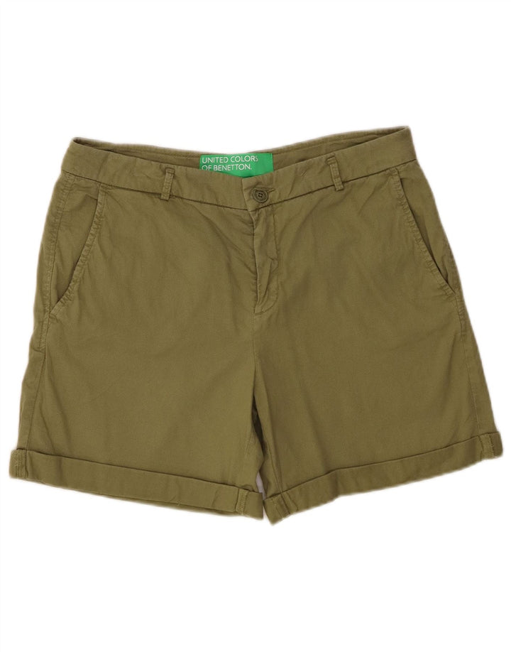 Pantaloni scurți chino pentru bărbați Benetton W30 Medium Khaki