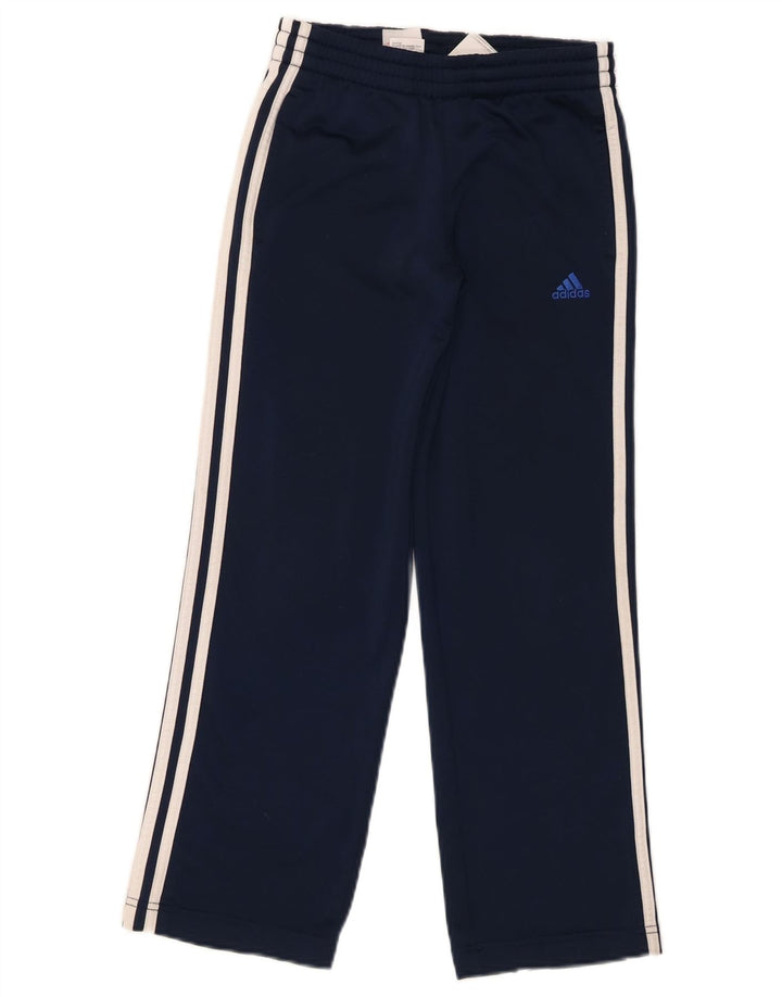 Pantaloni de trening Adidas pentru băieți 9-10 ani poliester bleumarin