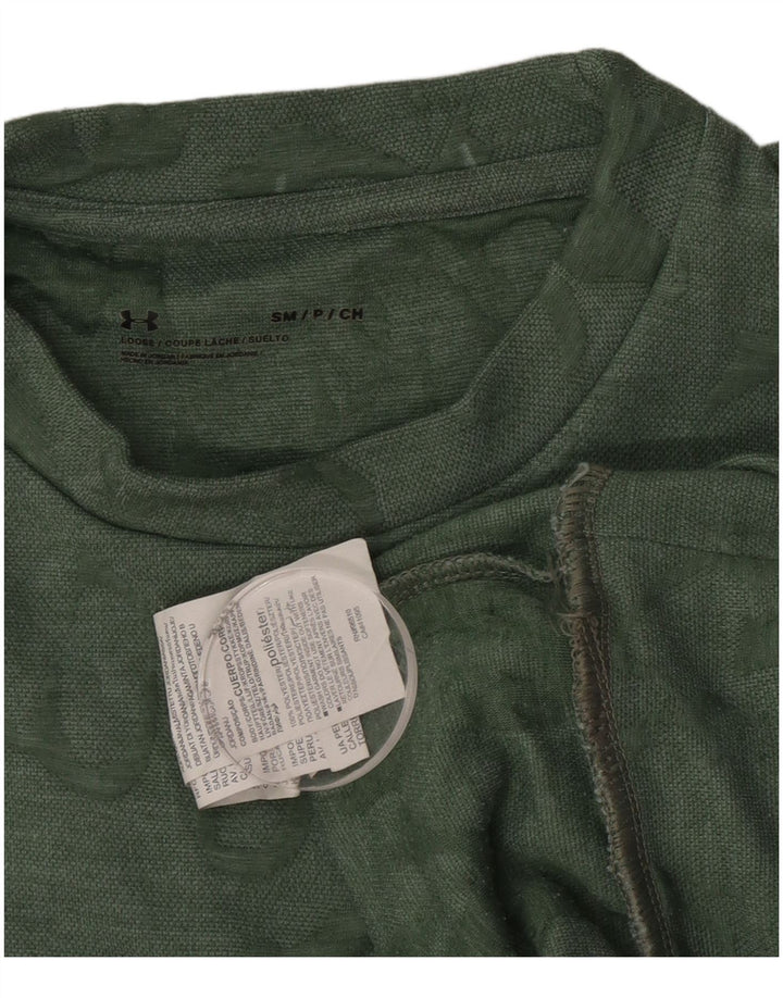 Pulover Under Armour pentru bărbați, cu grafică largi, din poliester verde mic