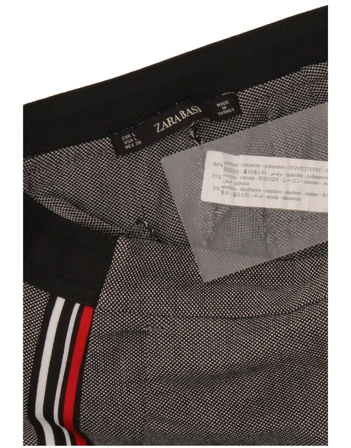 Pantaloni chino drepți pentru femei Zara L30 L27 Gri Poliester
