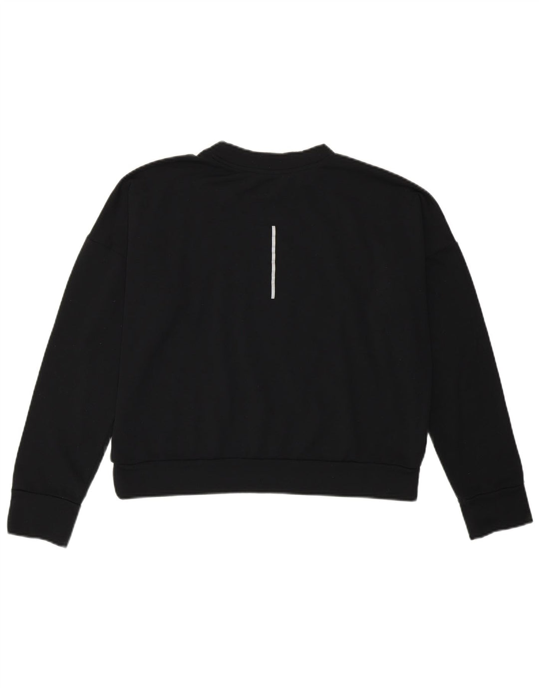 Pulover crop Nike pentru femei UK 12 Mediu Negru Poliester Sport