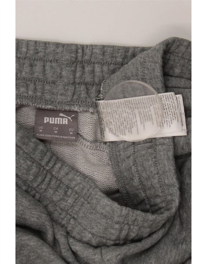 Pantaloni scurți sport grafic Puma pentru bărbați, din bumbac cu pete gri medii
