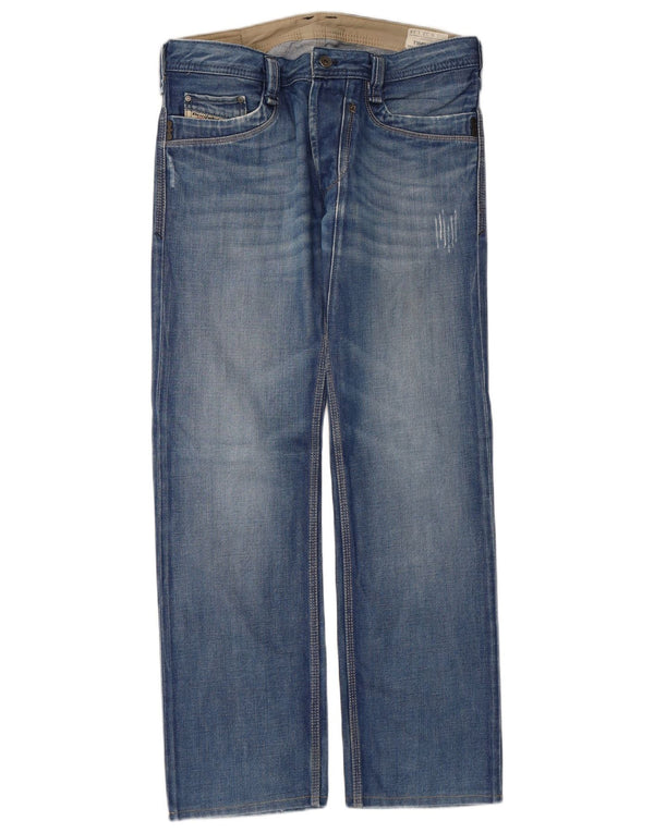 Blugi DIESEL Timmen Straight pentru bărbați W32 L31 Bumbac albastru