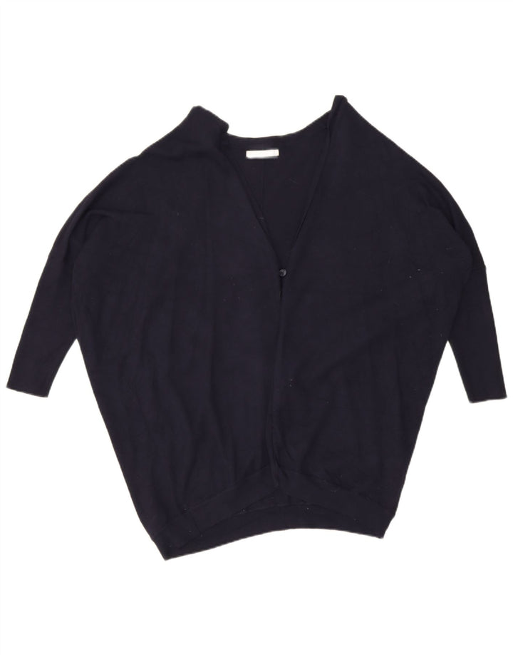 Pulover cardigan supradimensionat cu batwing Zara pentru femei UK 14 Medium Bleumarin